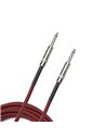 D'Addario PW-BG-10RD Custom Series Braided Instrument Cable - Red (3m) Інструментальний кабель (PW-BG-10RD)