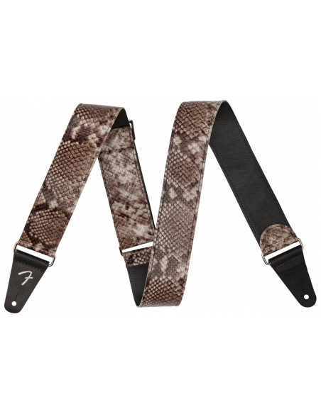 FENDER 2" WILD FAUX SNAKESKIN LEATHER STRAP Ремень гитарный