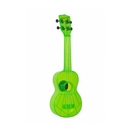 KALA WATERMAN FLUORESCENT GREEN SOPRANO UKULELE Укулеле