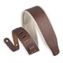 Levy's M26PD-BRN_CRM CLASSICS SERIES PADDED TWO-TONE GUITAR STRAP (BROWN, CREAM) Ремінь гітарний