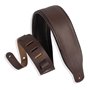 Levy's M26PD-DBR_DBR CLASSICS SERIES PADDED TWO-TONE GUITAR STRAP (DARK BROWN) Ремінь гітарний