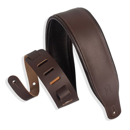 Levy's M26PD-DBR_DBR CLASSICS SERIES PADDED TWO-TONE GUITAR STRAP (DARK BROWN) Ремінь гітарний