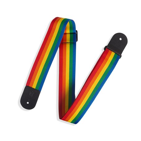 Levy's M8POLY-RNB CLASSICS SERIES POLYPROPYLENE GUITAR STRAP (RAINBOW) Ремінь гітарний