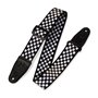 Levy’s MP-28 PRINT SERIES GUITAR STRAP (BLACK AND WHITE CHECKERS) Ремінь гітарний