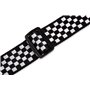 Levy’s MP-28 PRINT SERIES GUITAR STRAP (BLACK AND WHITE CHECKERS) Ремінь гітарний