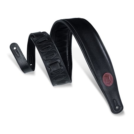 Levy’s MSS2-BLK SIGNATURE SERIES PADDED GUITAR STRAP (BLACK) Ремінь гітарний