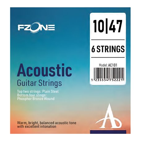 FZONE AC101 ACOUSTIC PHOSPHOR BRONZE (10-47) Струни для акустичної гітари