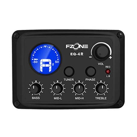 FZONE EQ-4R 4-BAND EQ ACOUSTIC PREAMP w/USB Преамп/Еквалайзер (EQ-4R Black)