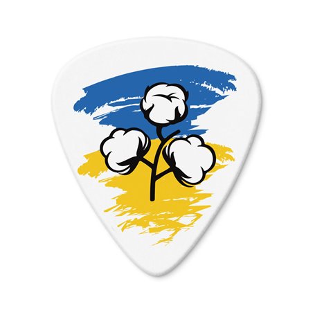 DUNLOP TORTEX WEDGE CUSTOM BAVOVNA Медіатор бавовна (424C1.00 WHT UKR Bavovna)