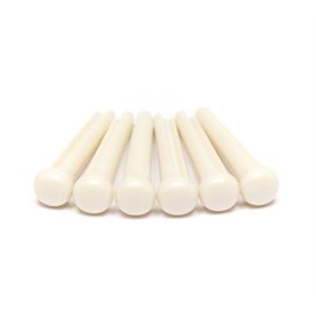 GRAPH TECH PP-1100-01 TUSQ Bridge Pins No Dot - White (6 Pcs) Набір кілочків