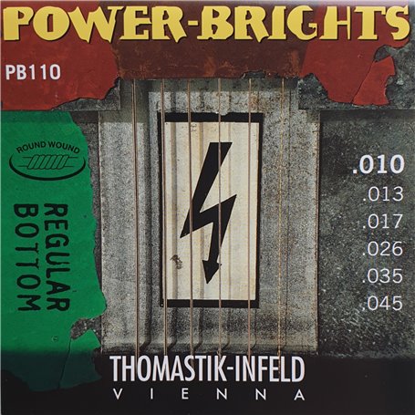 Комплект струн Thomastik Power-Brights Regular Bottom для електро-гітари