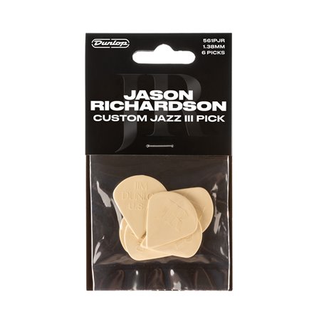 DUNLOP JASON RICHARDSON CUSTOM JAZZ III PICK набір медіаторів (561PJR)