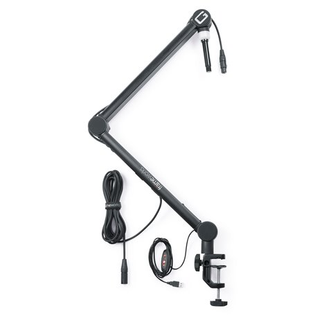 GATOR FRAMEWORKS GFWMICBCBM4000 Professional Desktop Mic Boom Stand with Led Light пантограф стійка для мікрофона з LED підсвічу