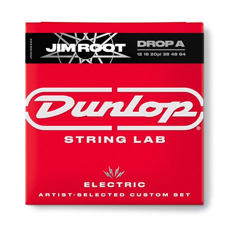 DUNLOP JRN1264DA JIM ROOT STRING LAB SERIES GUITAR STRINGS 12-64 | DROP A Струни для електрогітари