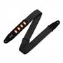 LEVY's 2″ Black Cotton Pick Holder Guitar strap гітарний ремінь (MC2PH-BLK)