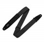 LEVY's 2″ Black Cotton Pick Holder Guitar strap гітарний ремінь (MC2PH-BLK)