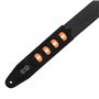 LEVY's 2″ Black Cotton Pick Holder Guitar strap гітарний ремінь (MC2PH-BLK)