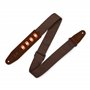 LEVY's 2″ Brown Cotton Pick Holder Guitar strap strap гітарний ремінь (MC2PH-BRN)