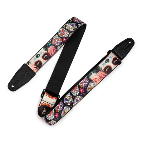 LEVY's 2″ Poly Calaca Guitar Strap – Eyes гітарний ремінь (MP2CAL-002)