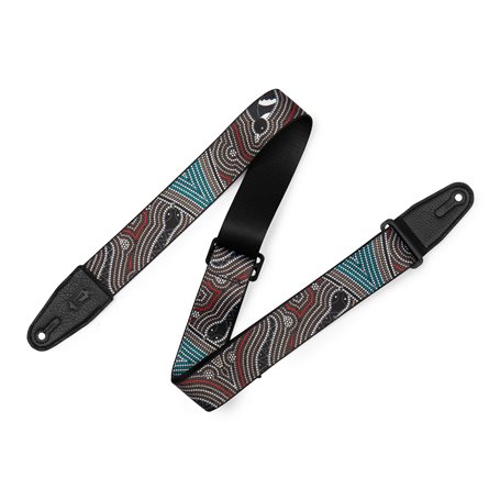 LEVY's 2″ Down Under Series Poly Guitar Strap - Bird and Snake гітарний ремінь (MP2DU-001)