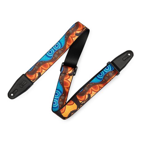 LEVY's 2″ Down Under Series Полі Guitar Strap - Landscape гітарний ремінь (MP2DU-003)