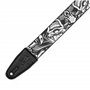 LEVY's 2″ Tattoo Series Poly Guitar Strap - B&W Clowns гітарний ремінь (MP2TAT-001)