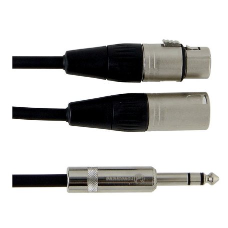 190735 Кабель GEWA Pro Line Stereo Jack 6,3 mm - XLR (m) / XLR (f) (3 м)