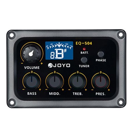 Преамп для гітари зі звукознімачем JOYO EQ-504 (4х смуговий еквалайзер, з тюнером)